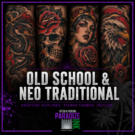 Old School & Neo Traditional Tattoos Old School und Neo Traditional Tattoos bei Paradize INK in Mömlingen