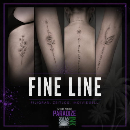 Fine Line Tattoos Fine Line Tattoos bei Paradize INK in Mömlingen