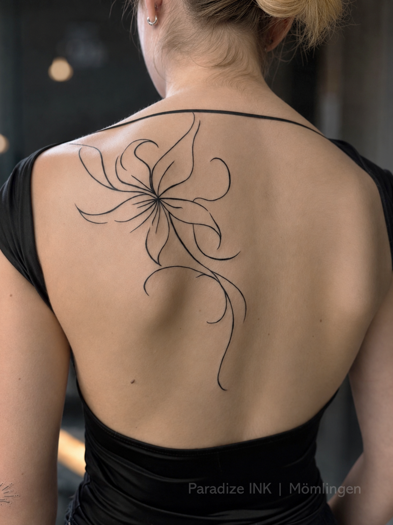 Fineline Rücken Tattoo Fineline Rücken Tattoo